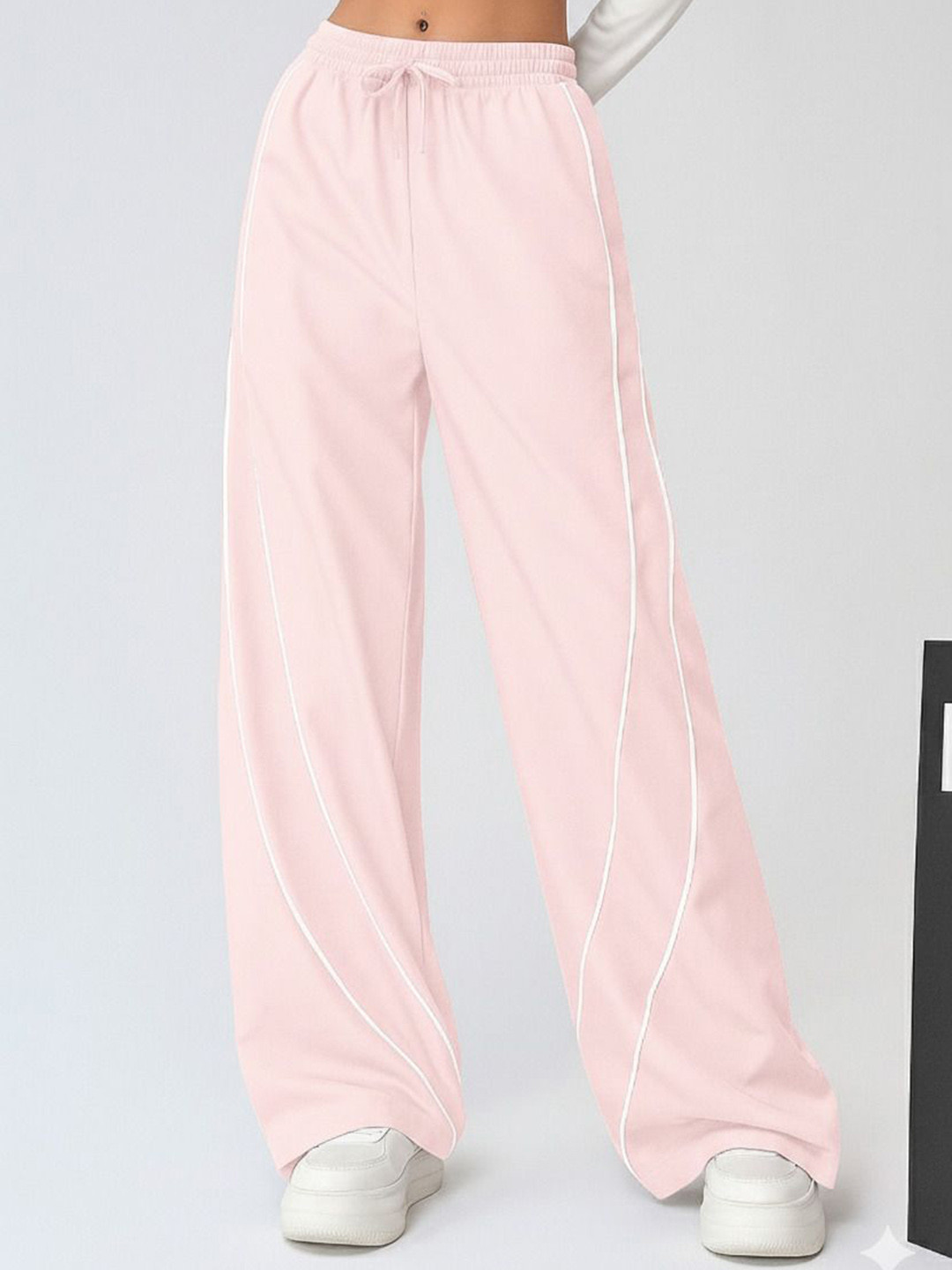 Pookiie Women Smart Baggy Parallel Trousers