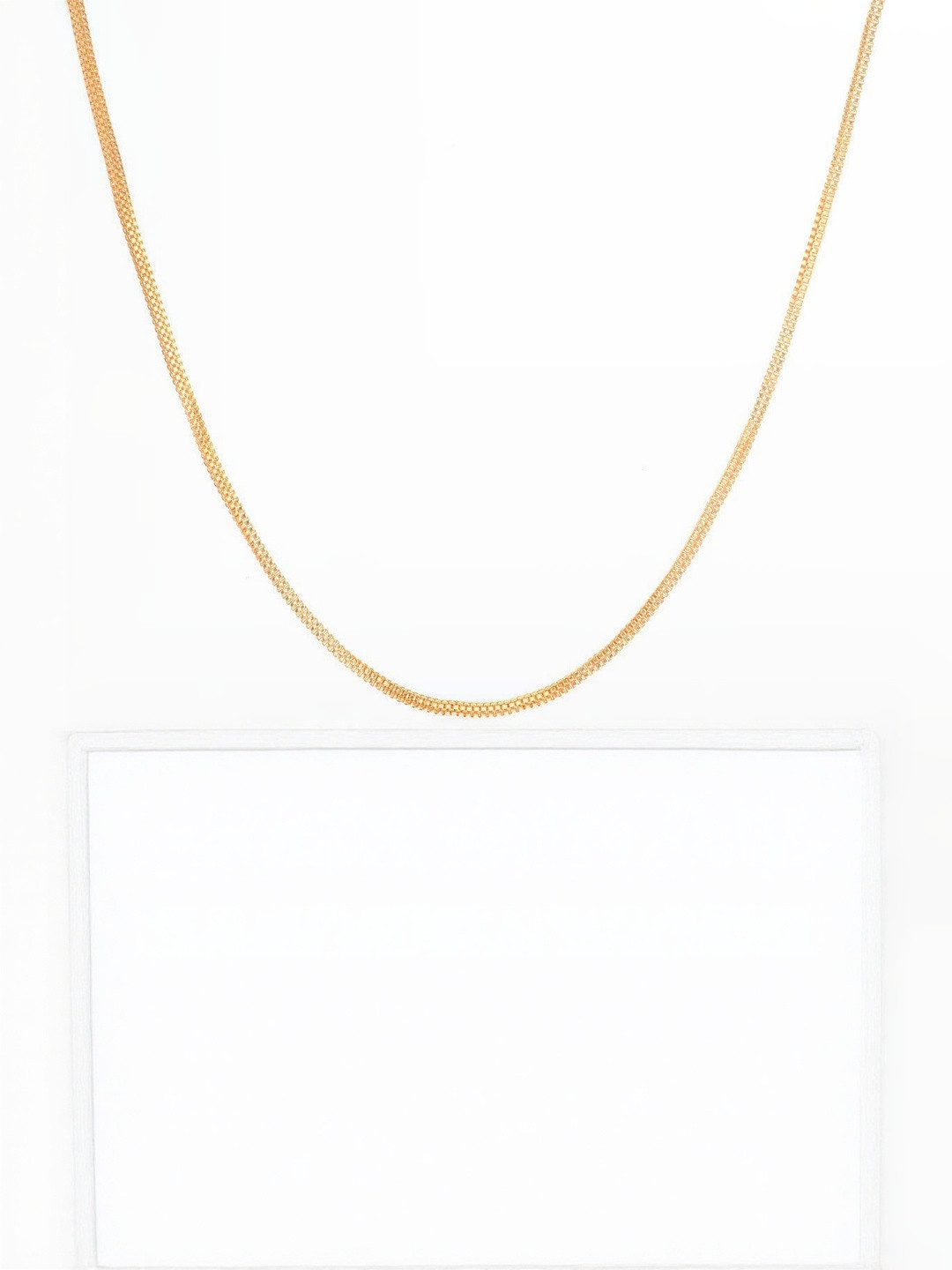 Beadworks Women Silver 21 Inch Gold-Plated Chain