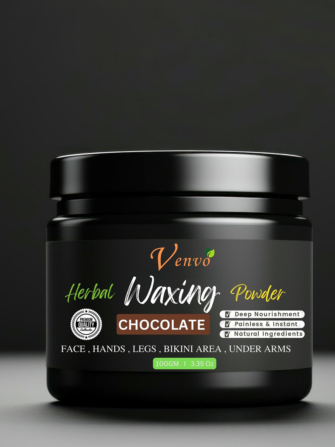 VENVO Chocolate Face & Body Wax Powder - 100 g