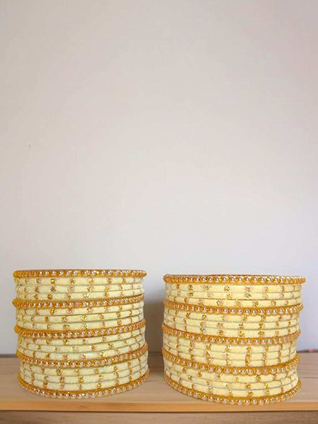 JAMS Set Of 34 Artificial Stones Studded Bangles