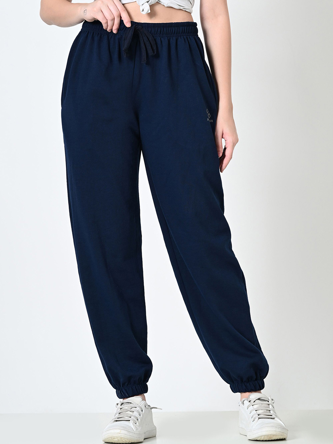 ALIZA Women Cotton Oversized Mid Rise Jogger