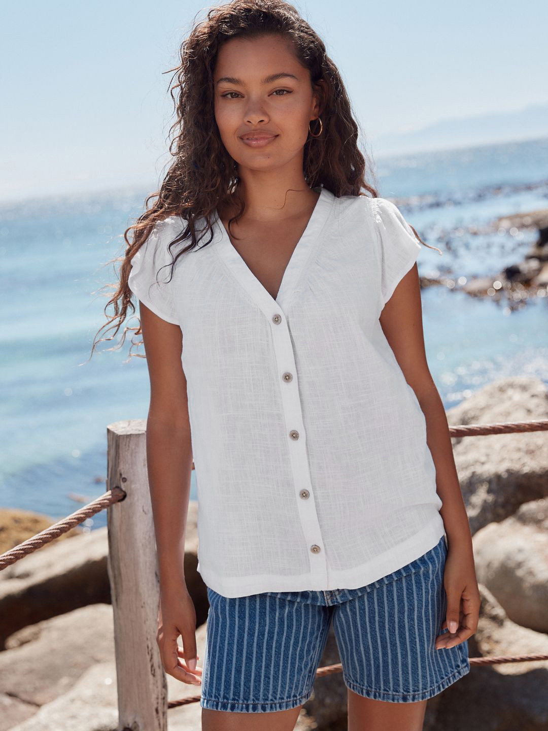 NEXT V-Neck Shirt Style Top