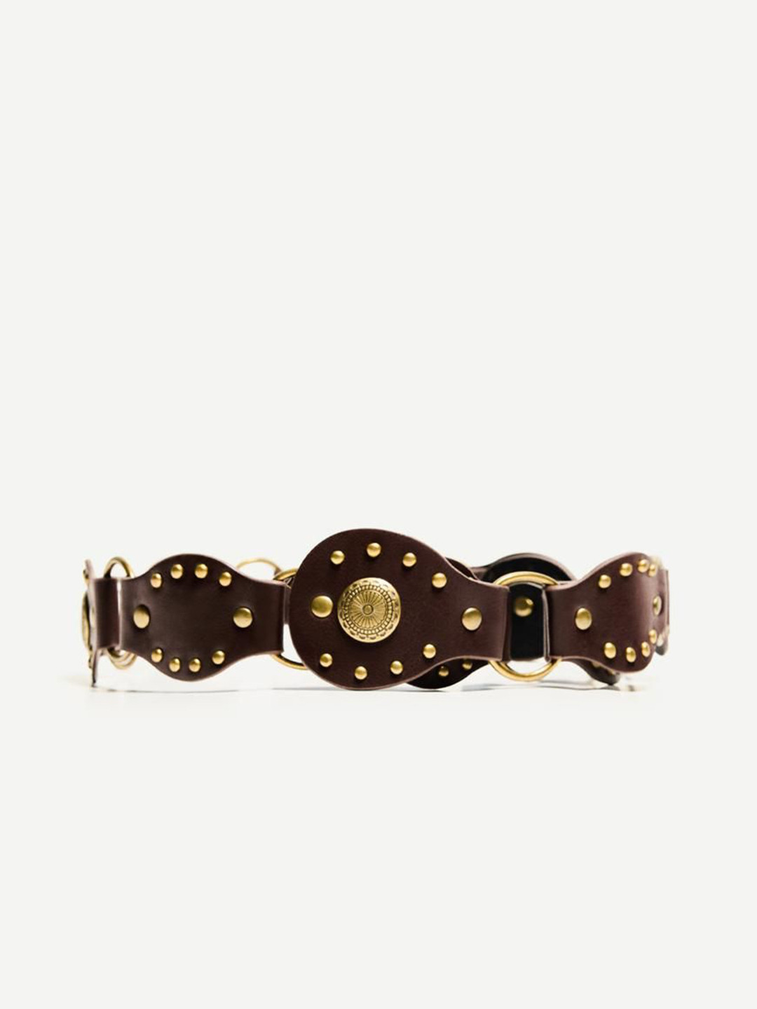 Bershka Women Embellished Stretchable Belt With Rings