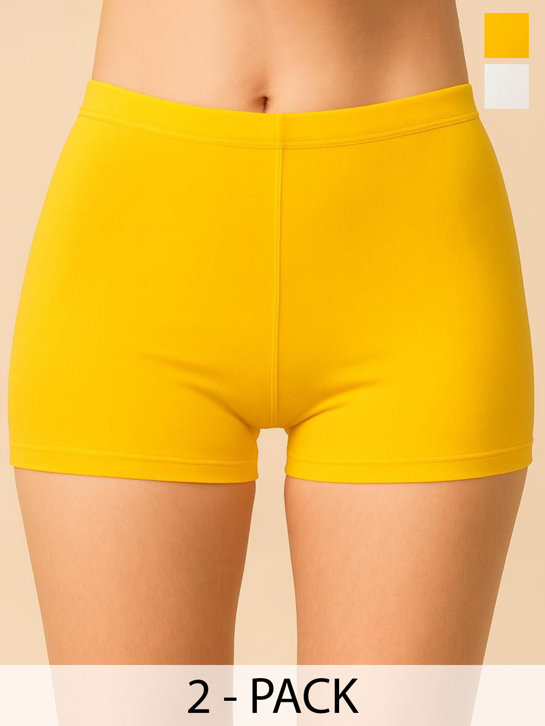 Apraa & Parma Pack of 2 Boy Short Briefs AP SBT-33 White,D  Yellow XS-2-White,D  Yellow