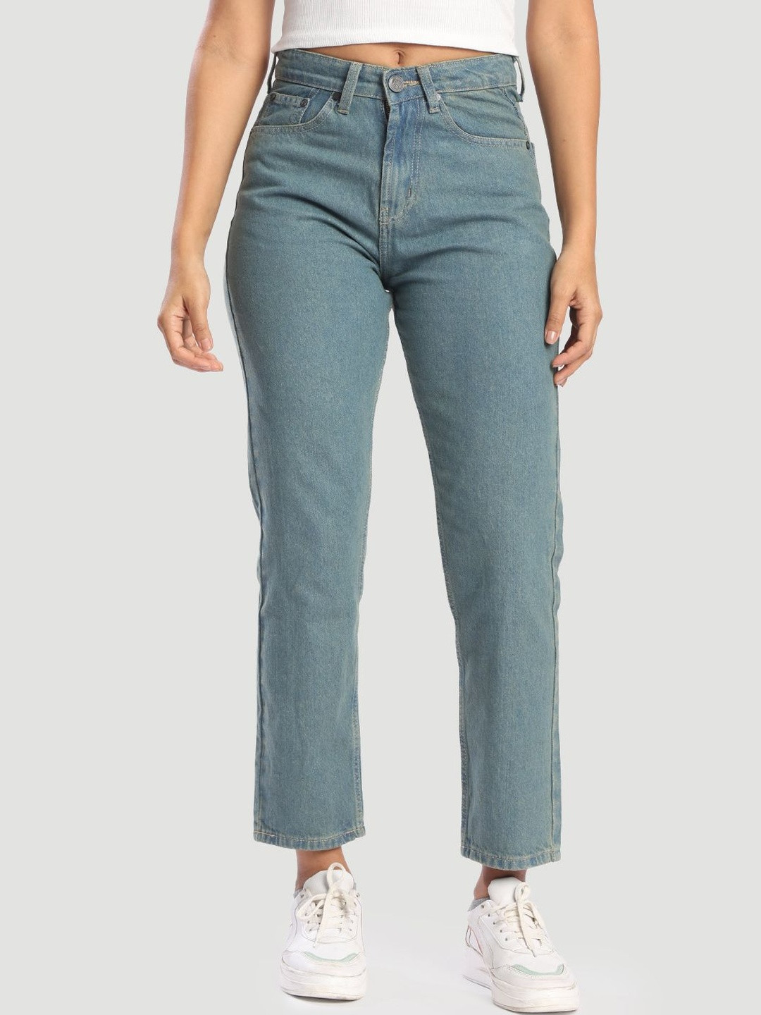 Bene Kleed Women Regular Fit Mid-Rise Clean look With belt loops Non Stretchable Jeans