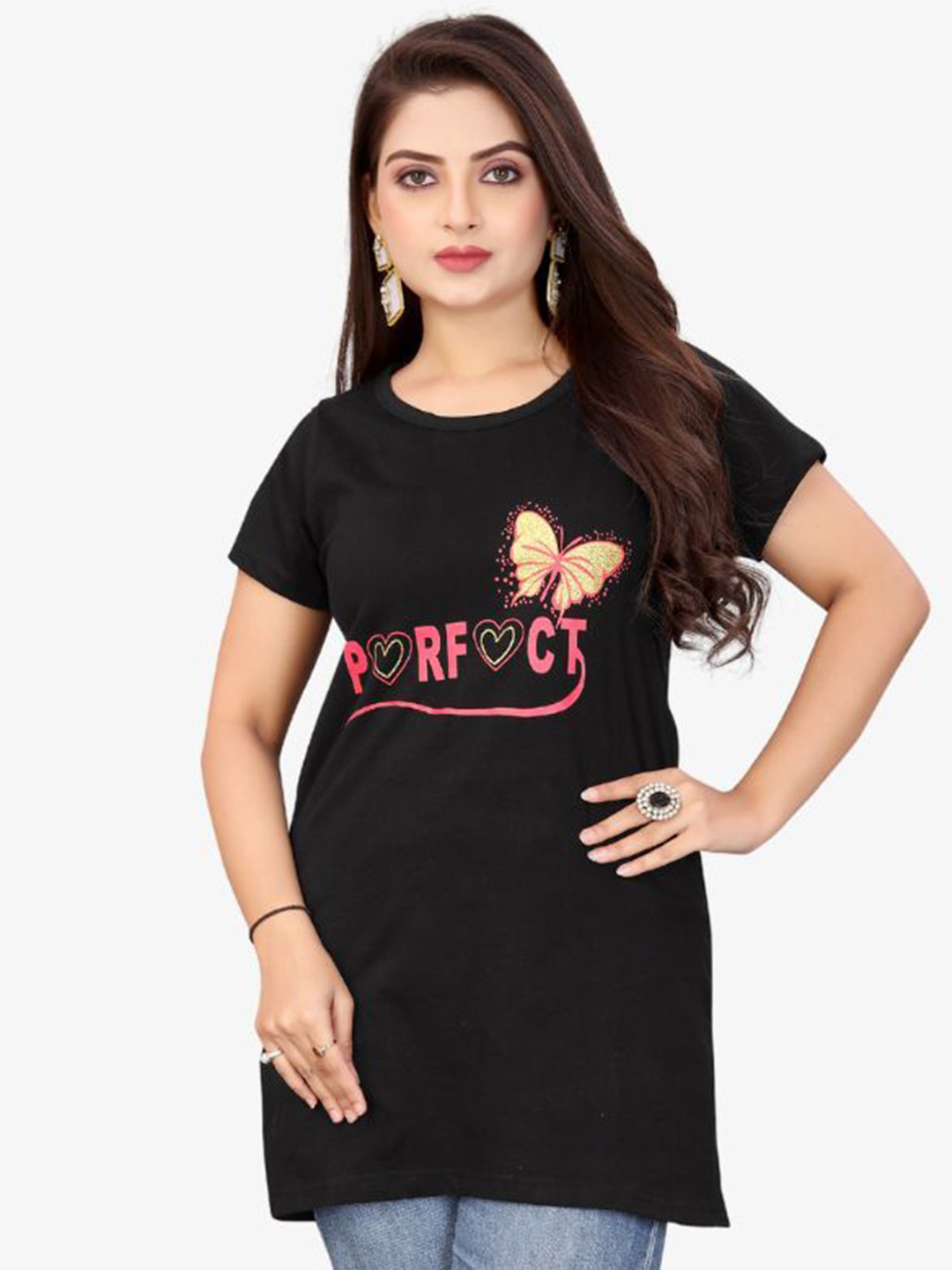 Dorell Typography Printed Round Neck Cotton T-shirt