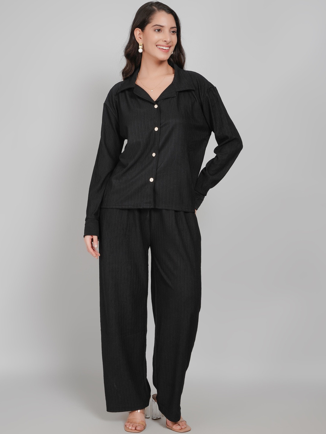 Lugo Women Shirt And Trousers Co-Ord Set