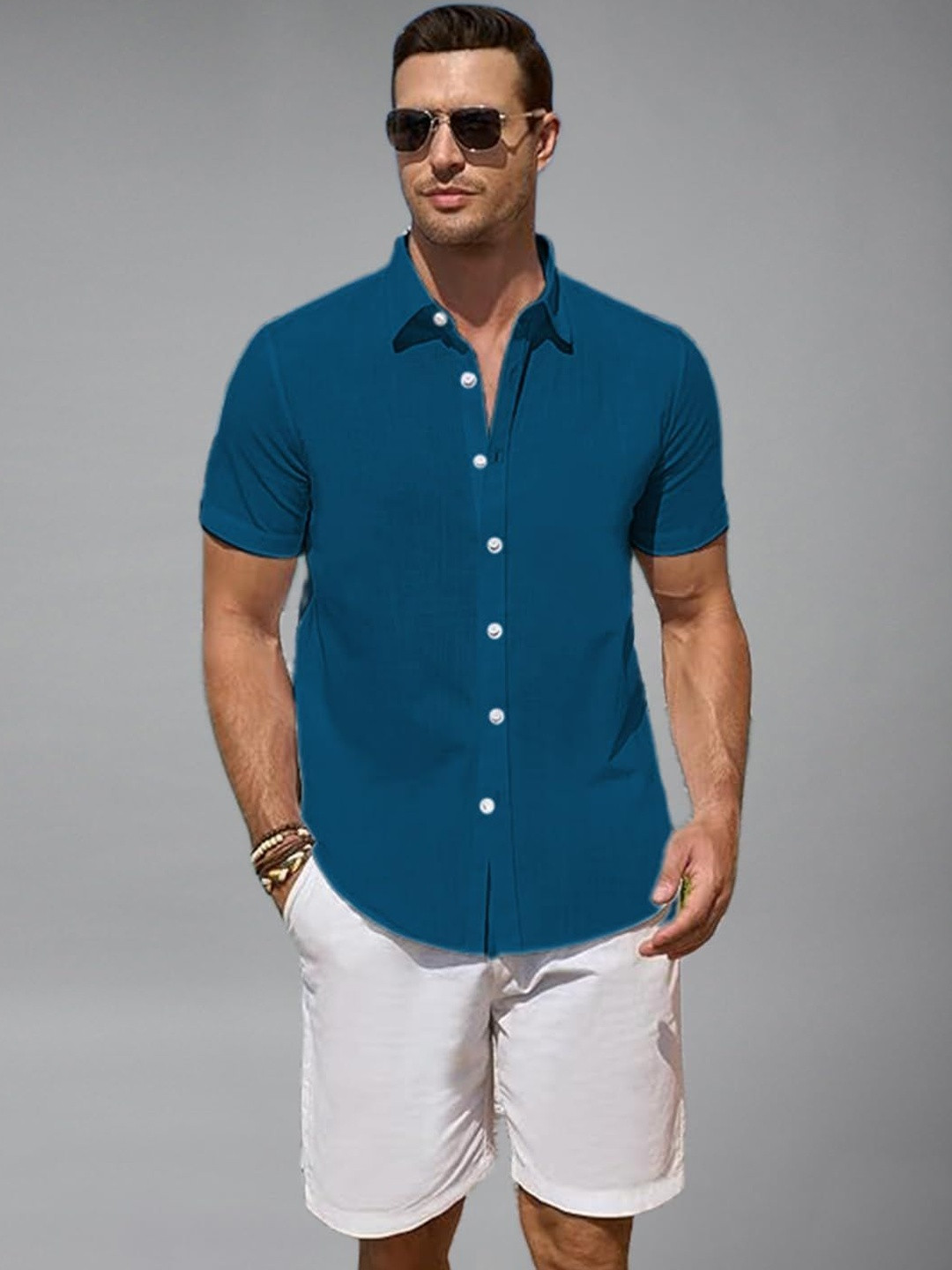 univibe Smart Slim Fit Casual Shirt