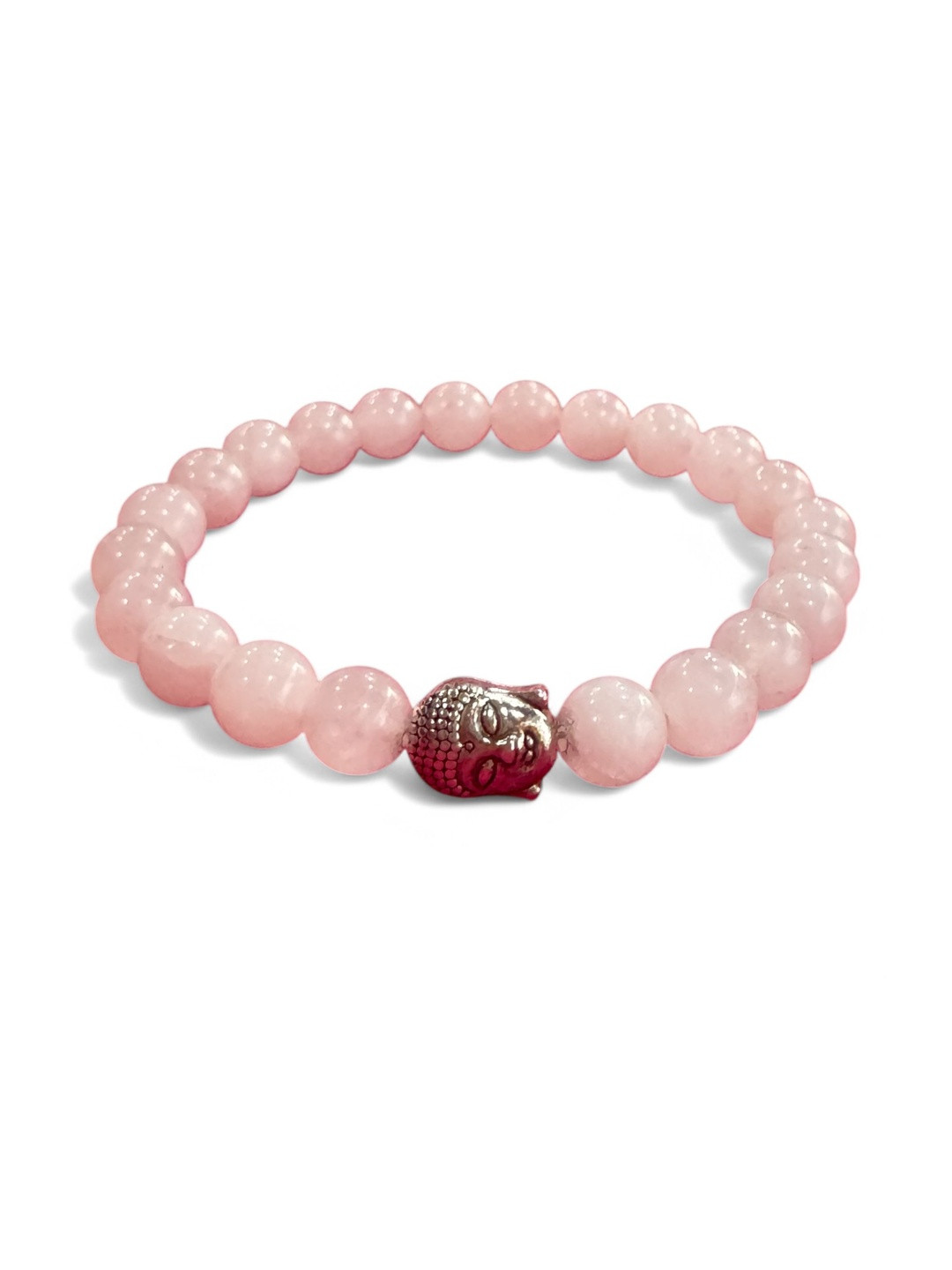 Gems Guru Buddha Rose Quartz Bracelet