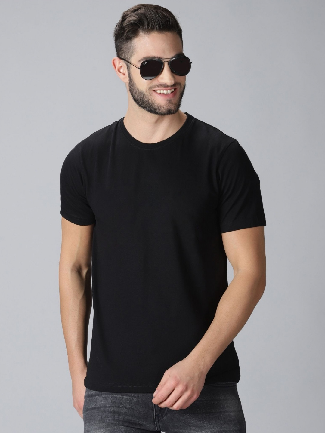 Y.O.U Round Neck Pure Cotton Bio Finish T-shirt