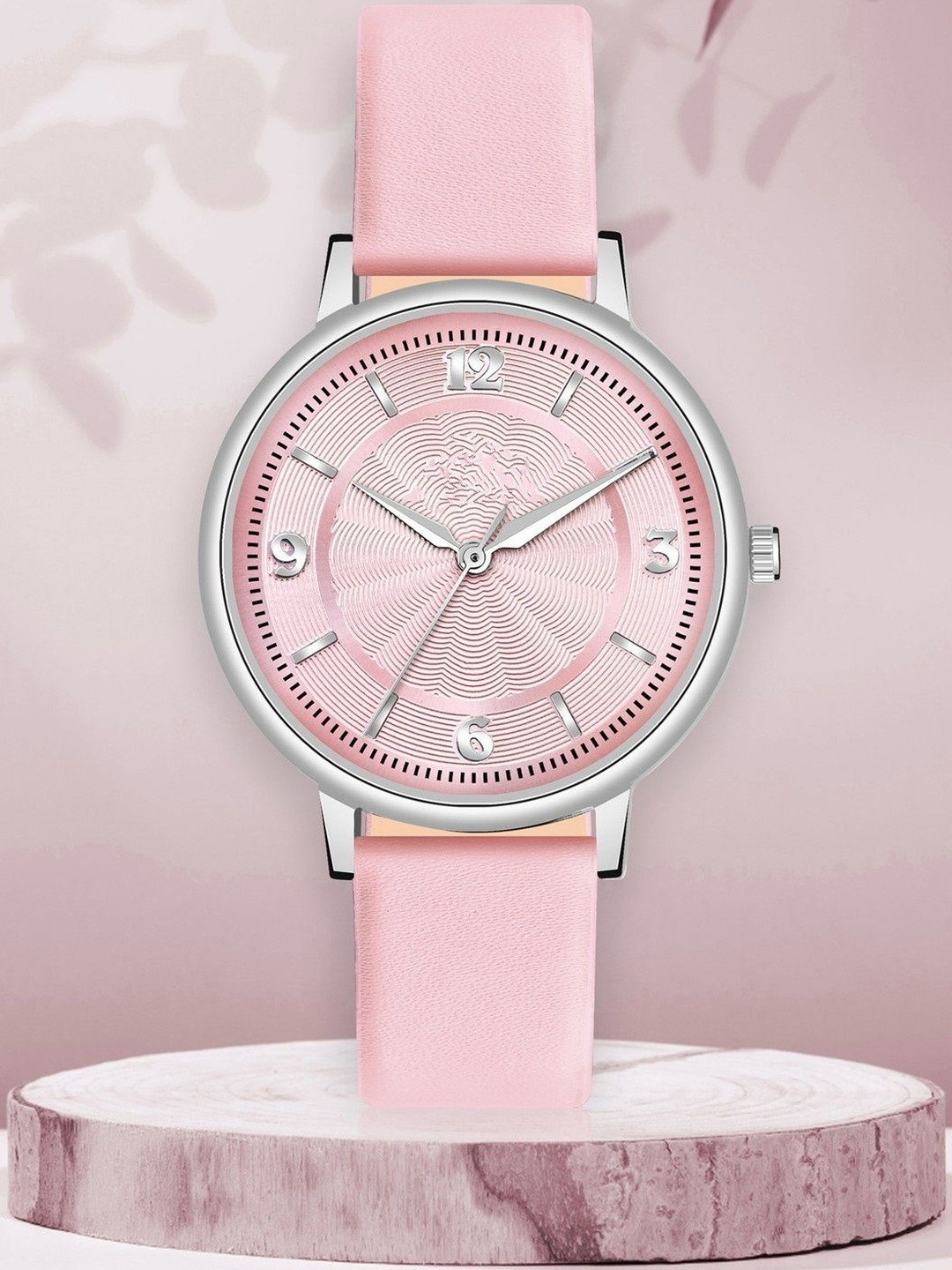 LAKSH Dial & Leather Straps Analogue Watch