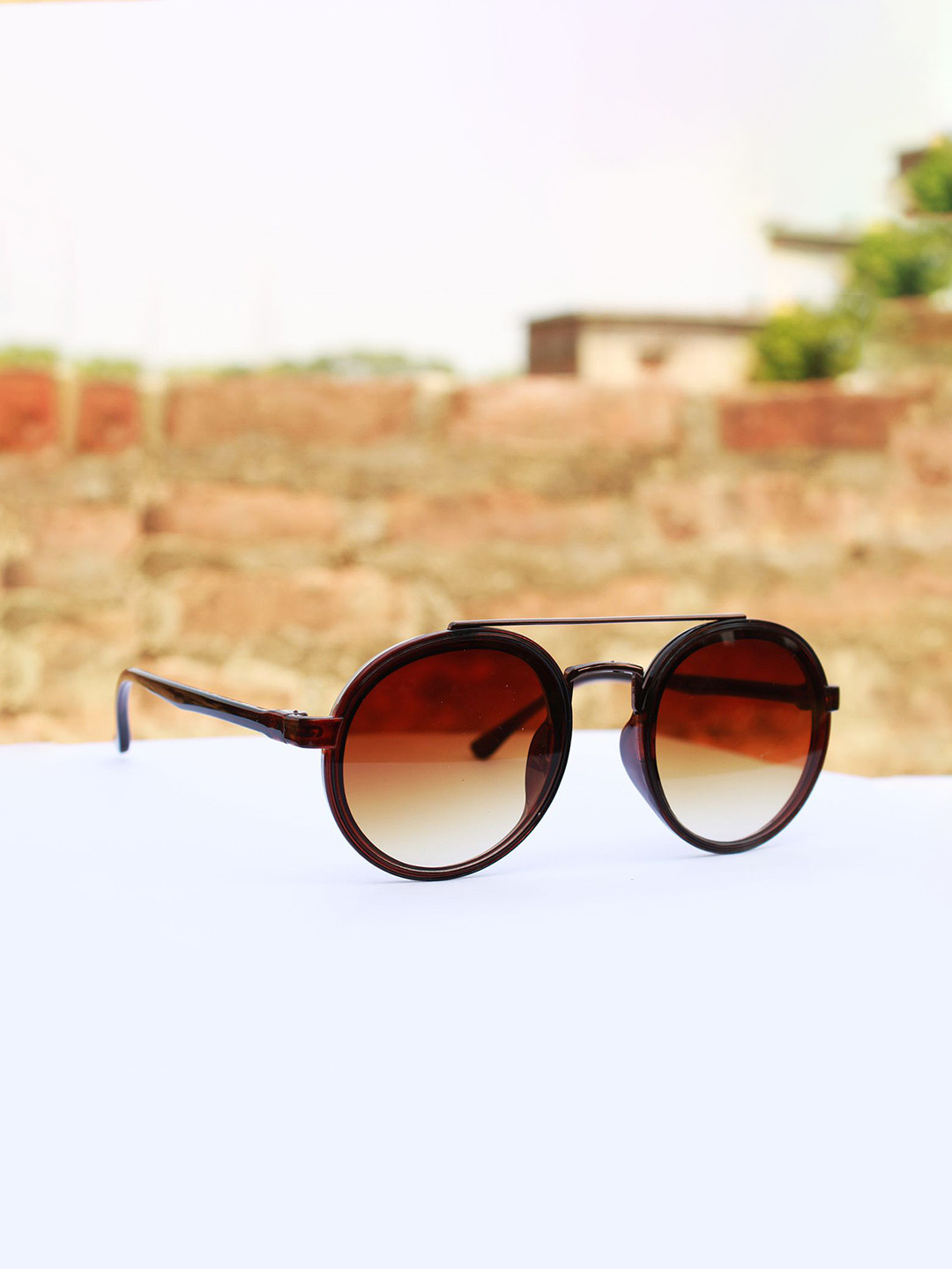 Jiebo Men Round Sunglasses with UV Protected Lens R-COSTA-02