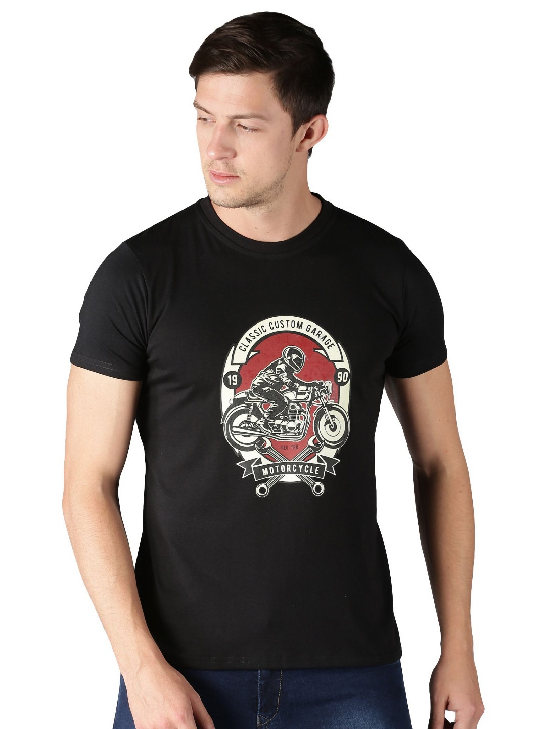 Y.O.U Graphic Printed Pure Cotton Regular Fit T-shirt