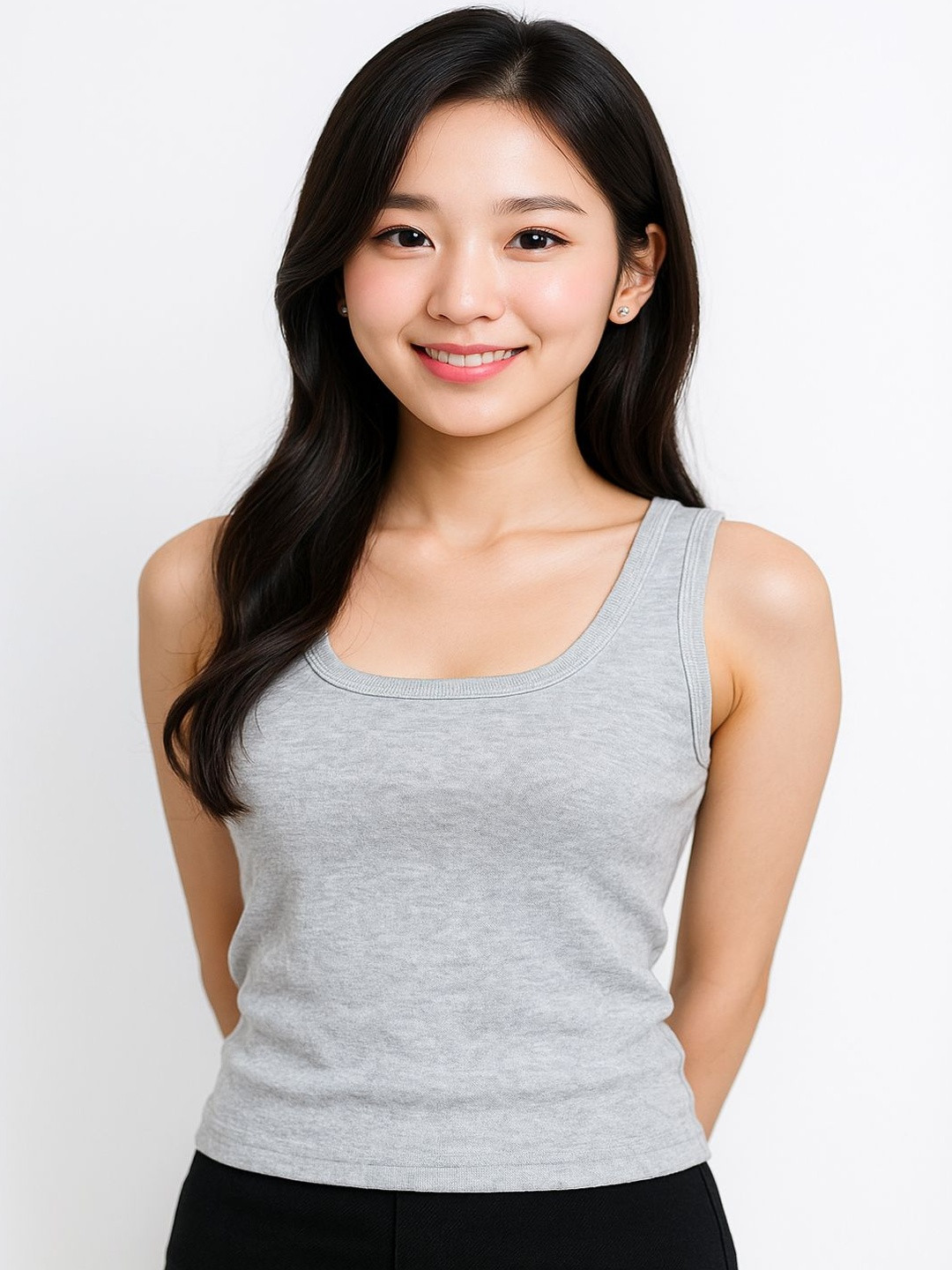 Cortica Women Grey & Maroon Pack Of 2 Cotton Based Comfortable Camisoles