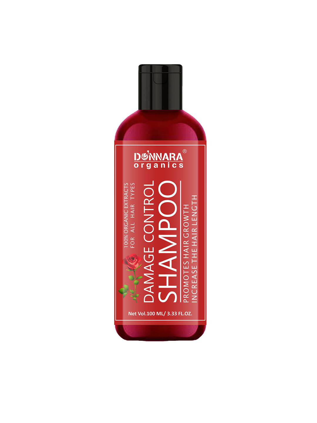 Donnara Organics Damage Control Shampoo With Rose Extract - 100 ml