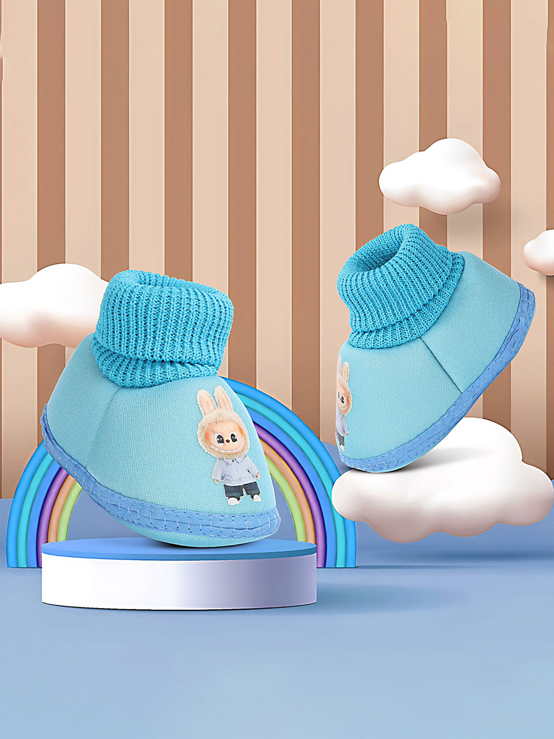 HAWKR Kids Cotton Labubu Printed Booties