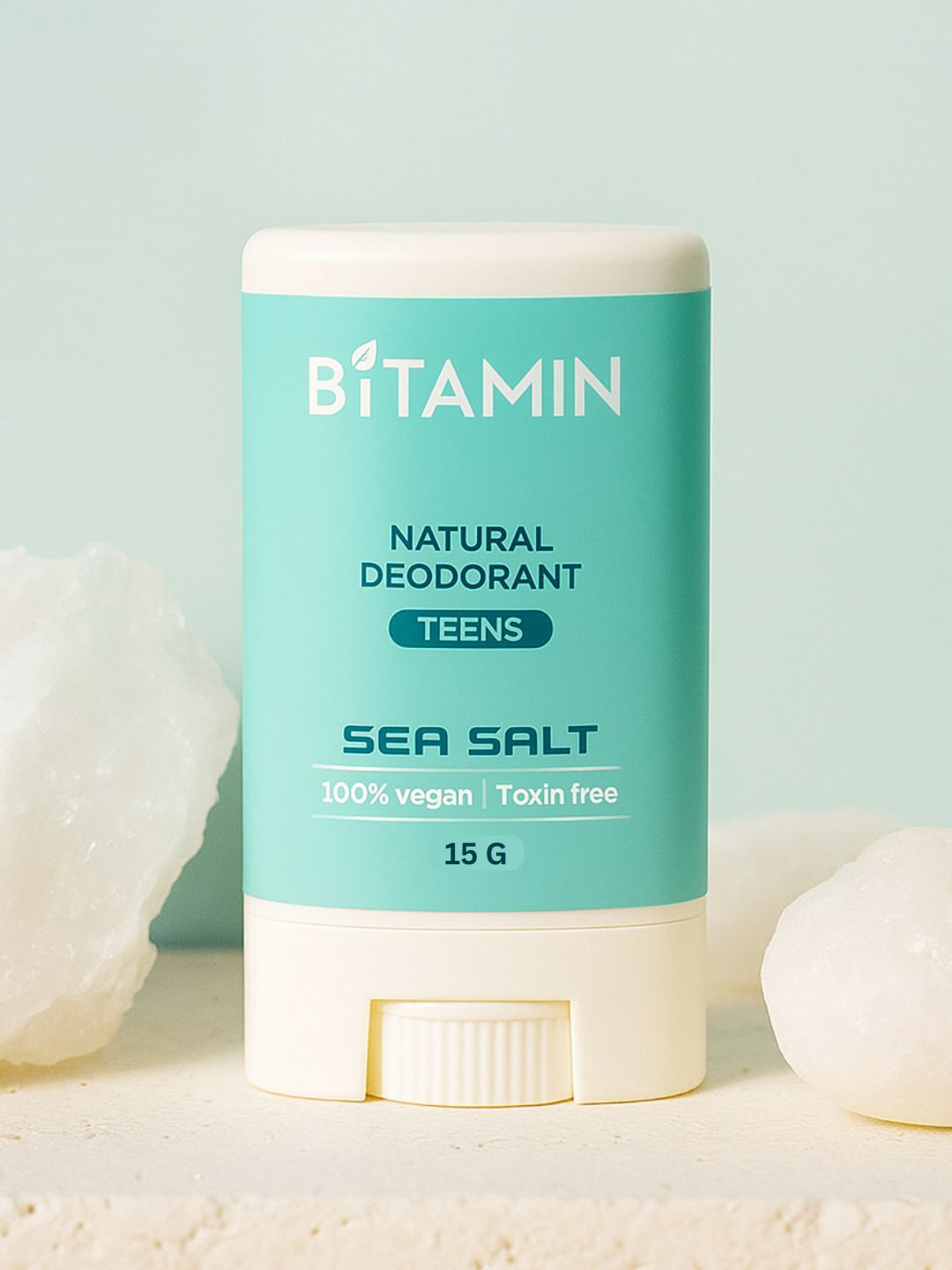 Bitamin Naturals Pvt Sea Salt Teen Natural Chemical Free Protection Deodorant 15g