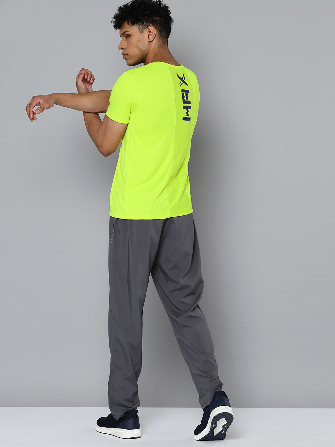 HRX by Hrithik Roshan Rapid-Dry Brand Logo Print Training T-shirt