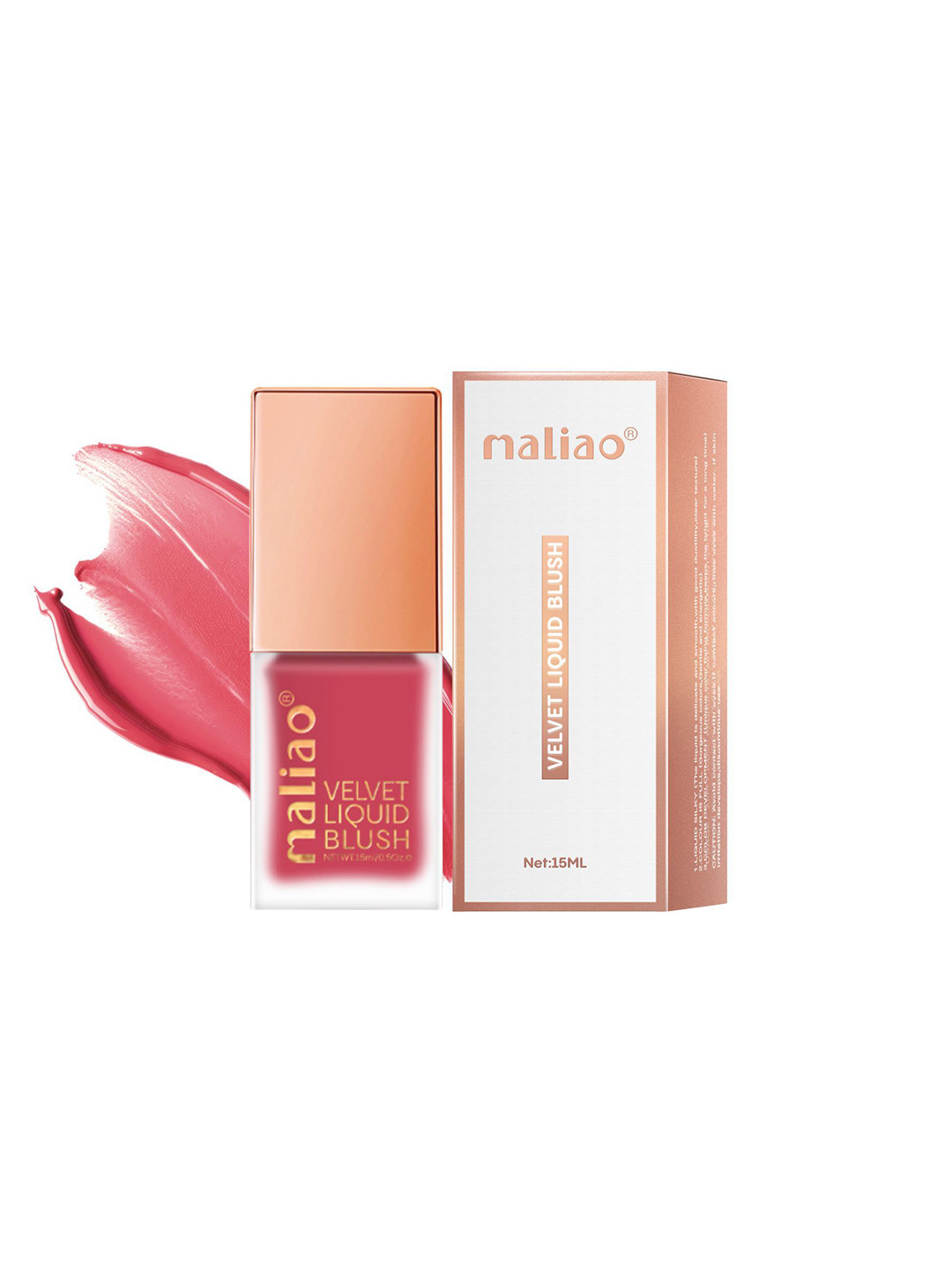 Maliao Velvet Long Lasting Liquid Blush - 15 ml - Muted Peach 03