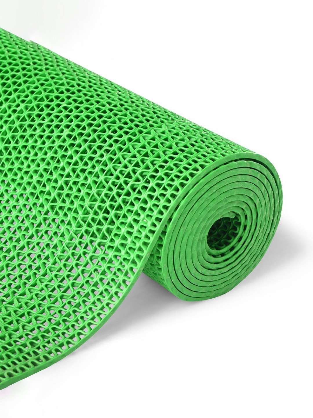 Aura Green Textured 110 GSM Anti-Slip Bath Rugs