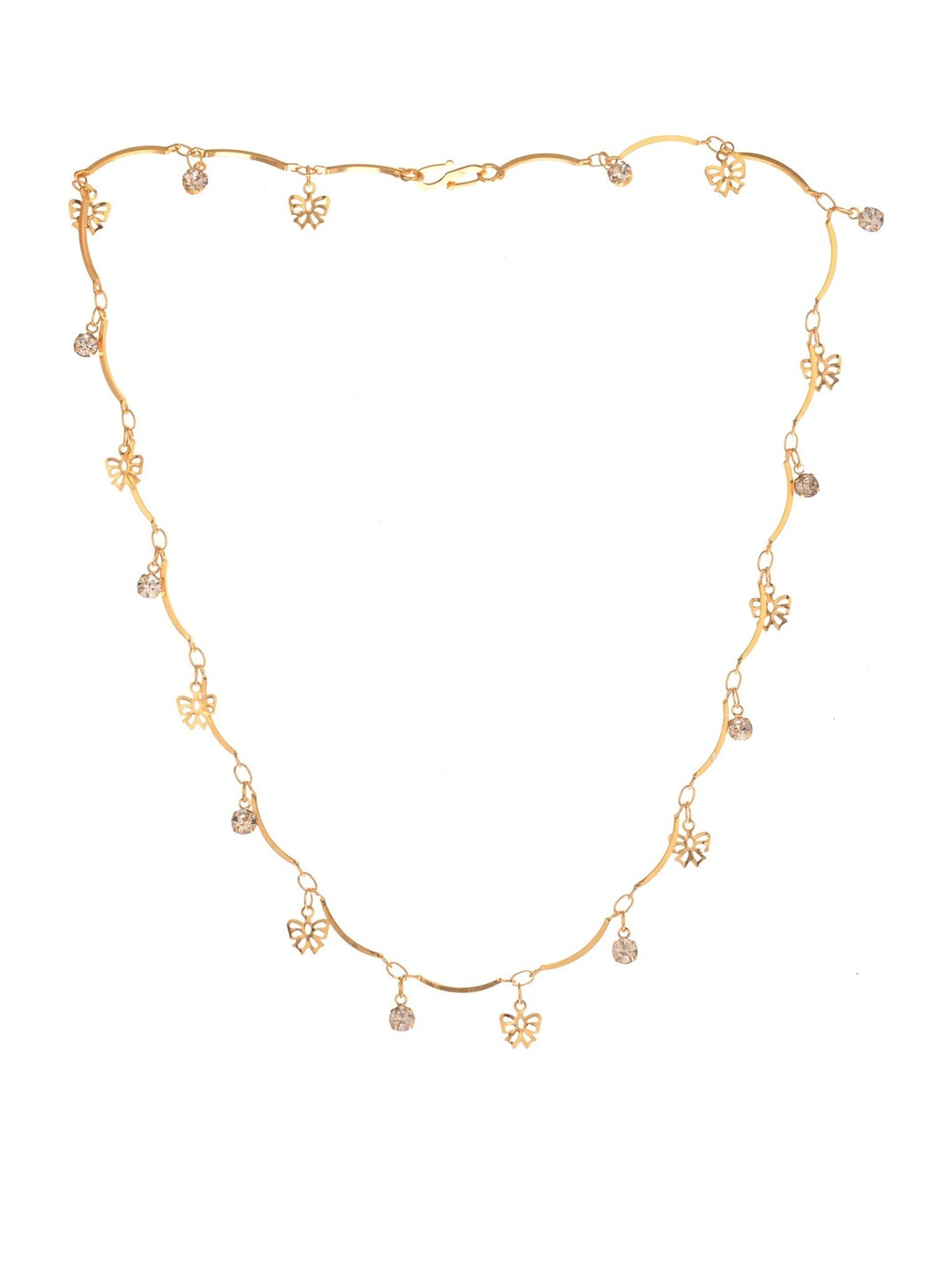 Beadworks Gold-Plated Choker with Butterfly Charm