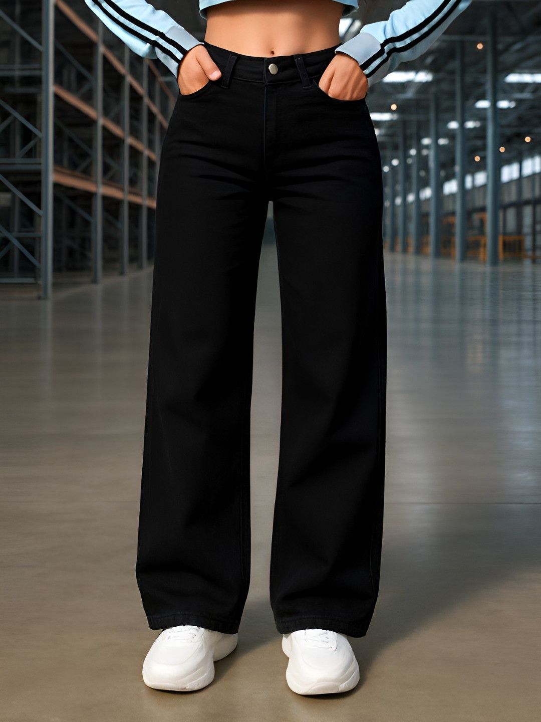 Flying Girls Women Jean Baggy  High-Rise Stretchable Jeans