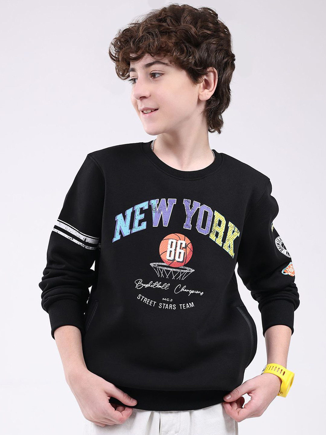 Monte Carlo Boys Machine Wash Printed Sweatshirt