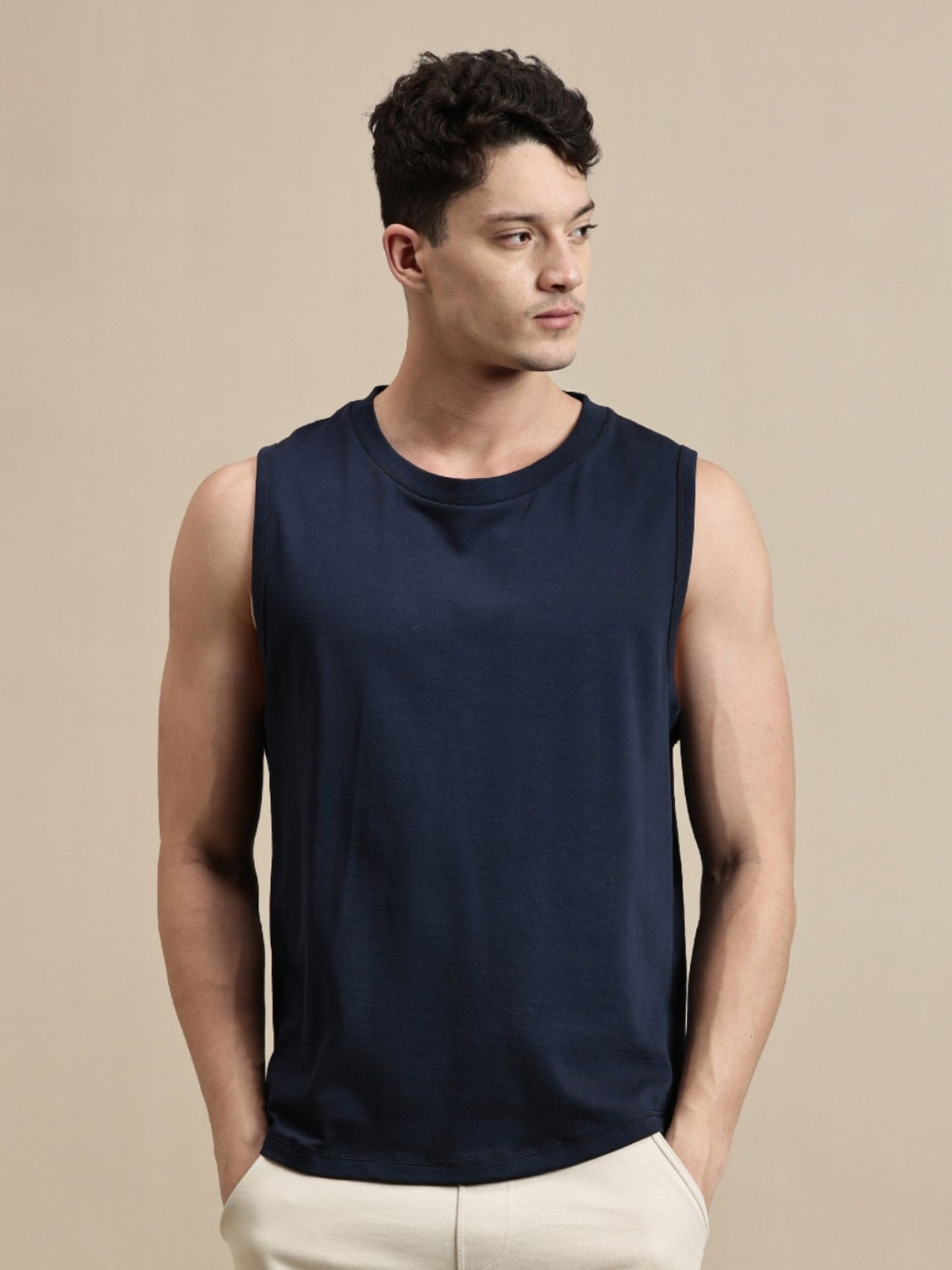 Ecolore Round Neck Slim Fit Cotton T-shirt
