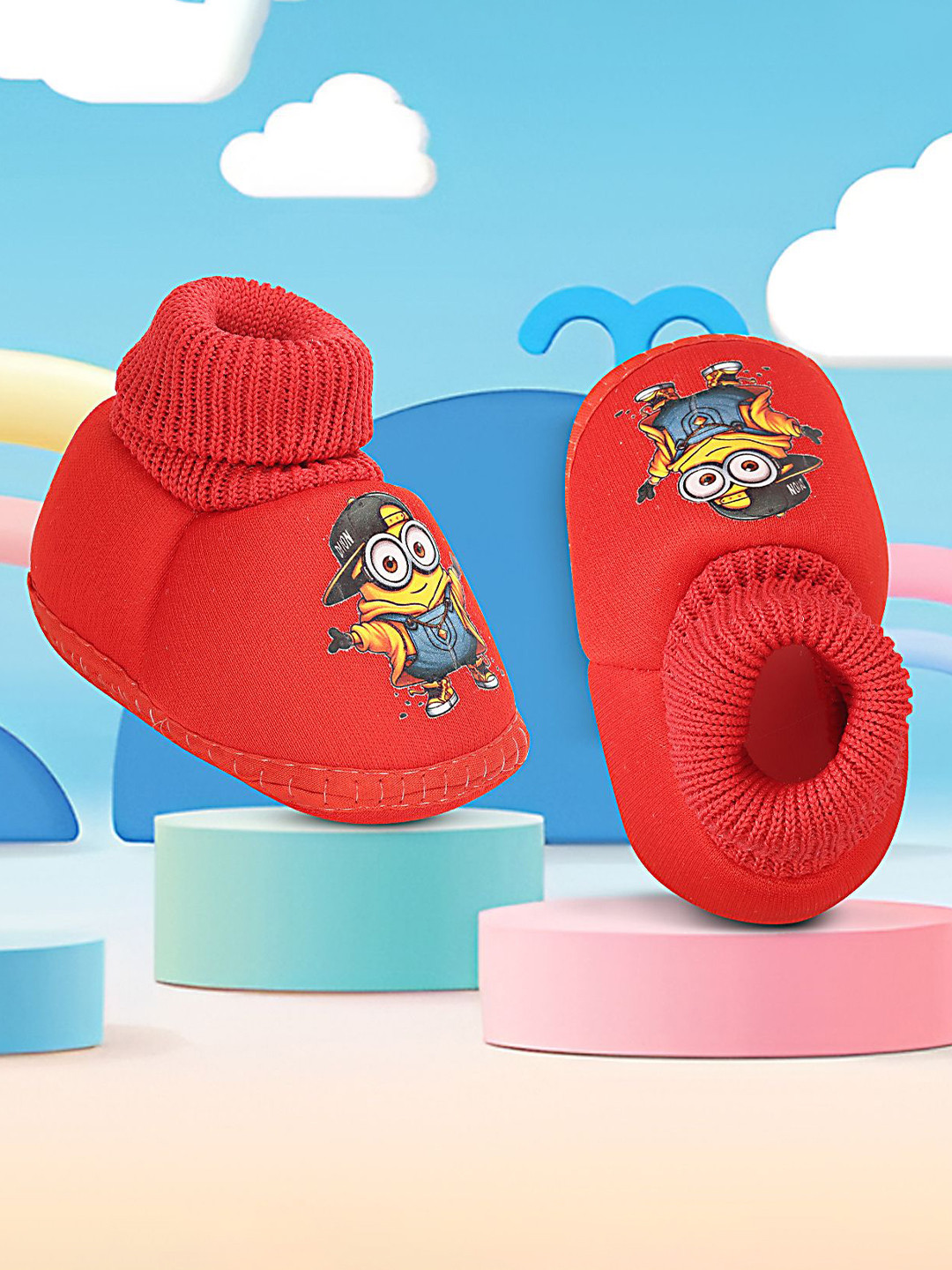 BAESD Kids Cotton Minions Booties