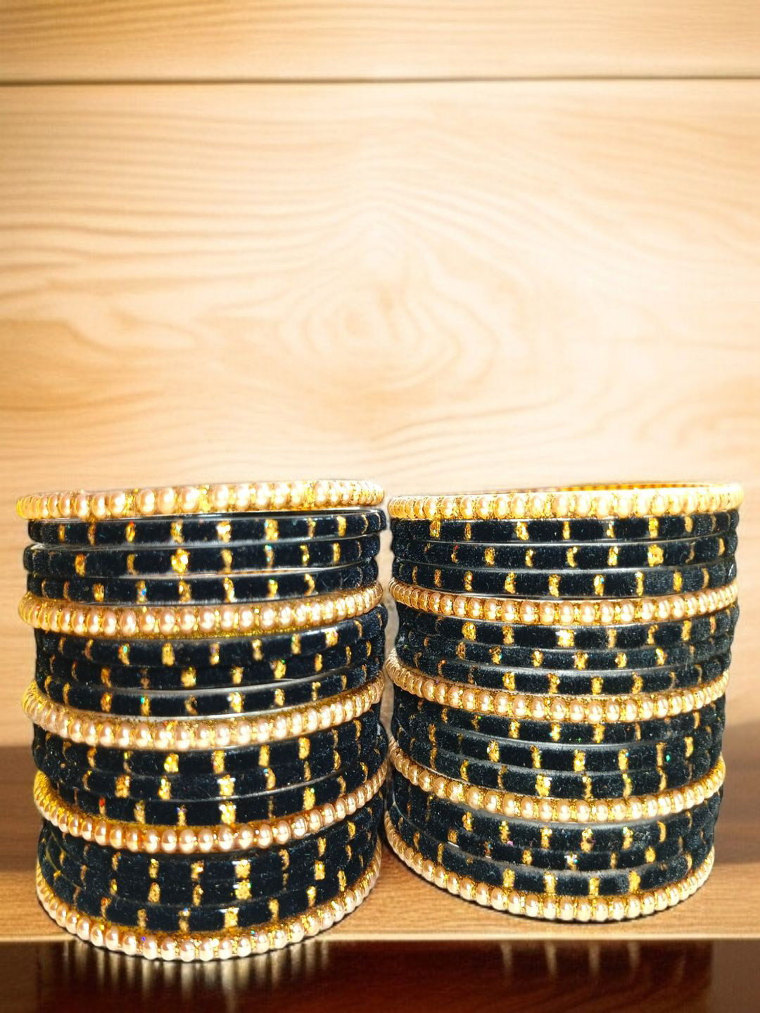 JAMS Set Of 34 Artificial Stones Studded Bangles