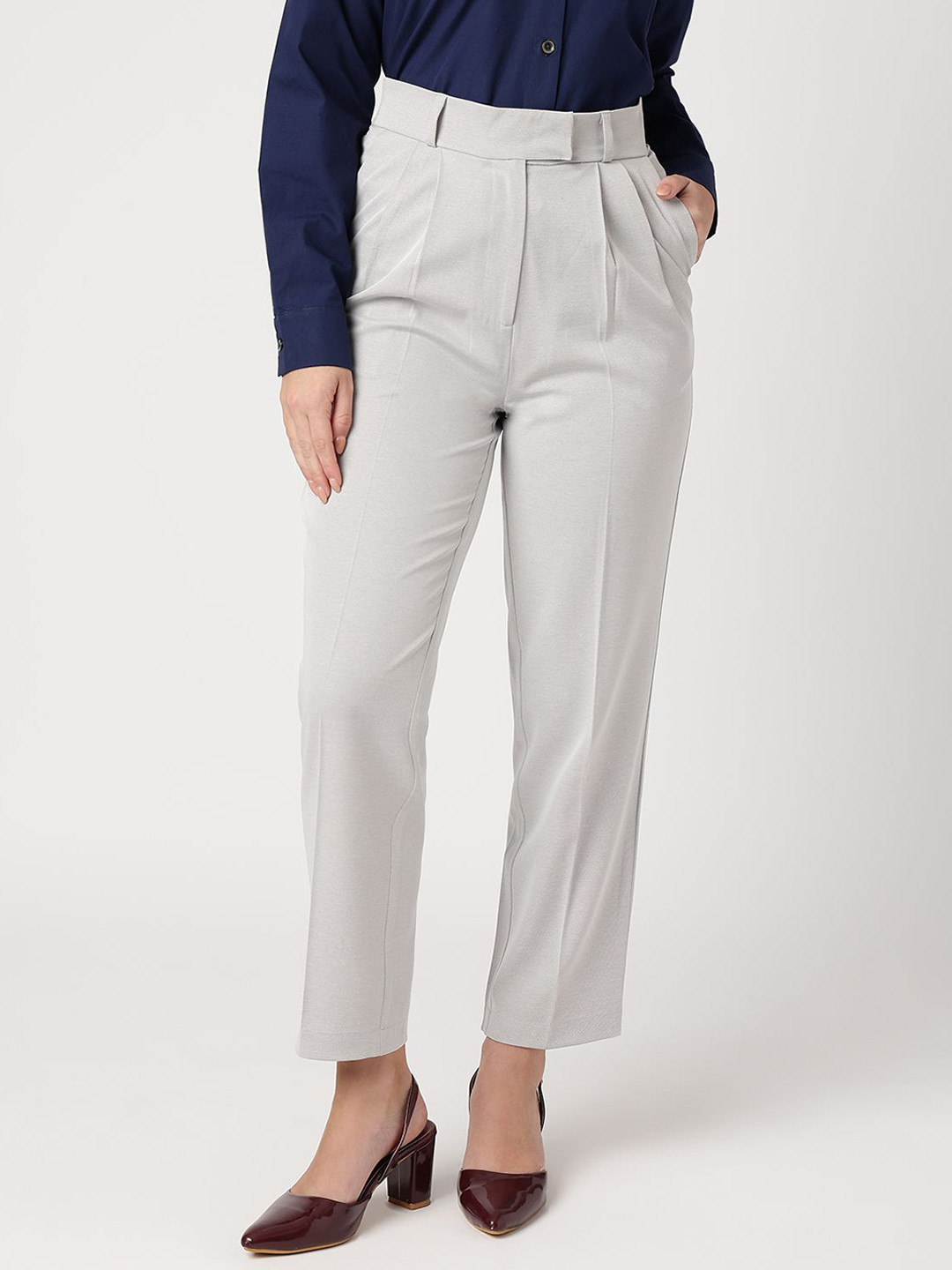 Strong And Brave Women Smart Easy Wash Formal Trousers