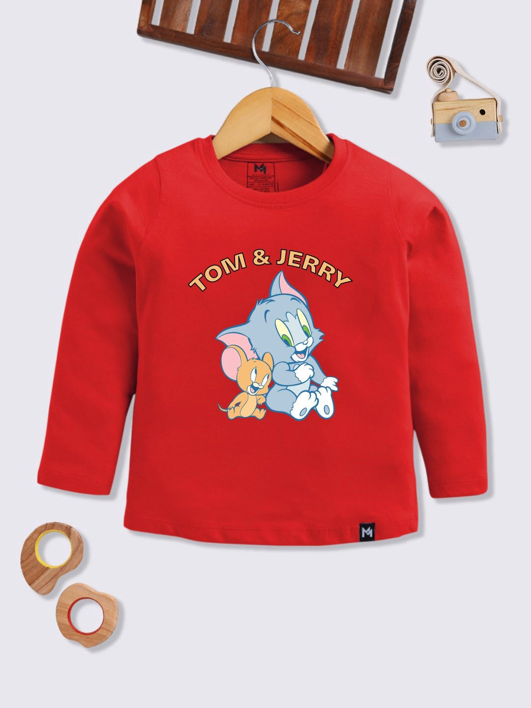 YK X Minute Mirth Girls Tom And Jerry Printed T-shirt