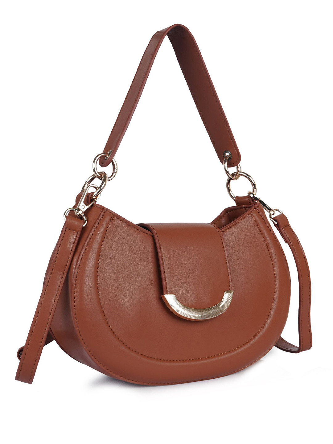 LADY QUINTON Structured Sling Bag with Fringed