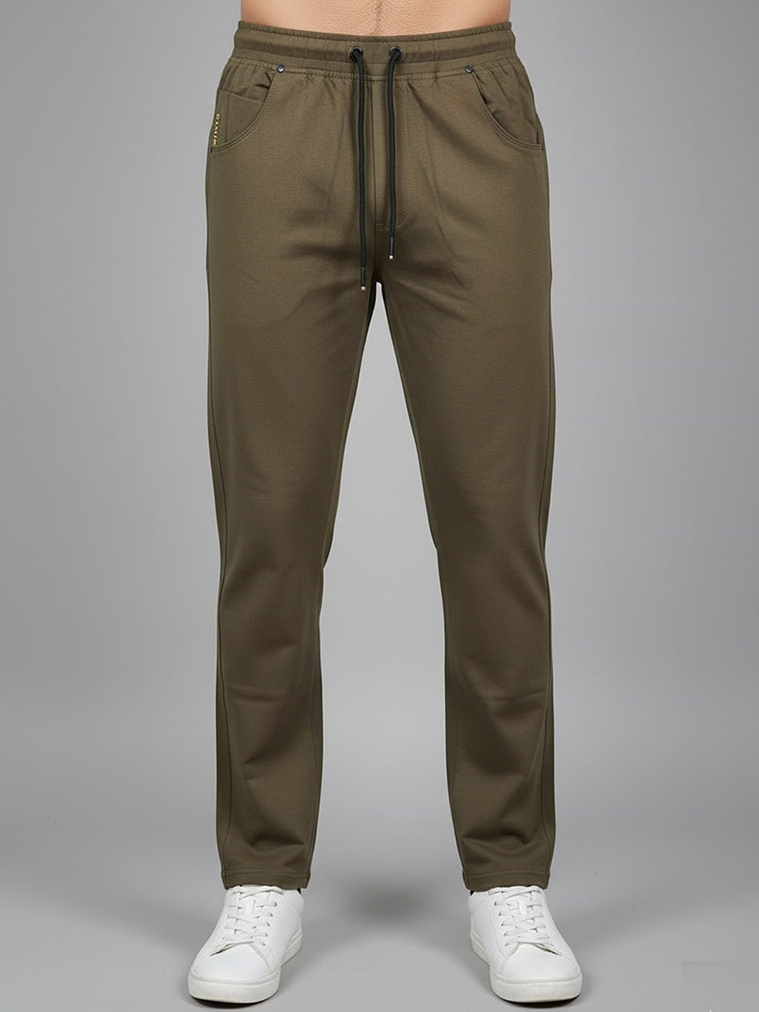 SANDPIPER Men Mid-Rise Relaxed-Fit Breathable Track Pants
