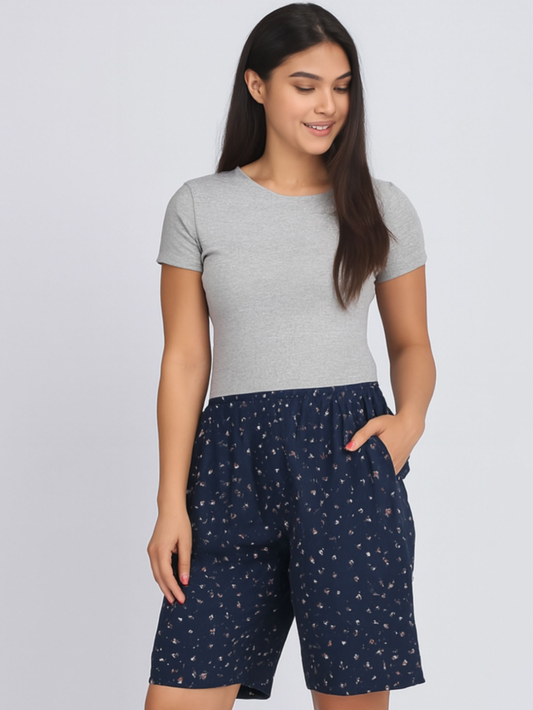 SANDPIPER Women Mid-Rise Regular Shorts
