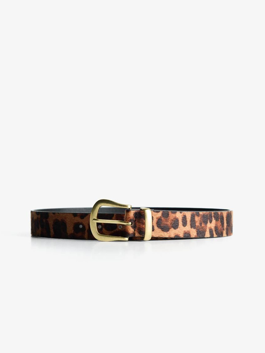 Bershka Women Animal Printed Faux leather Tang Belt