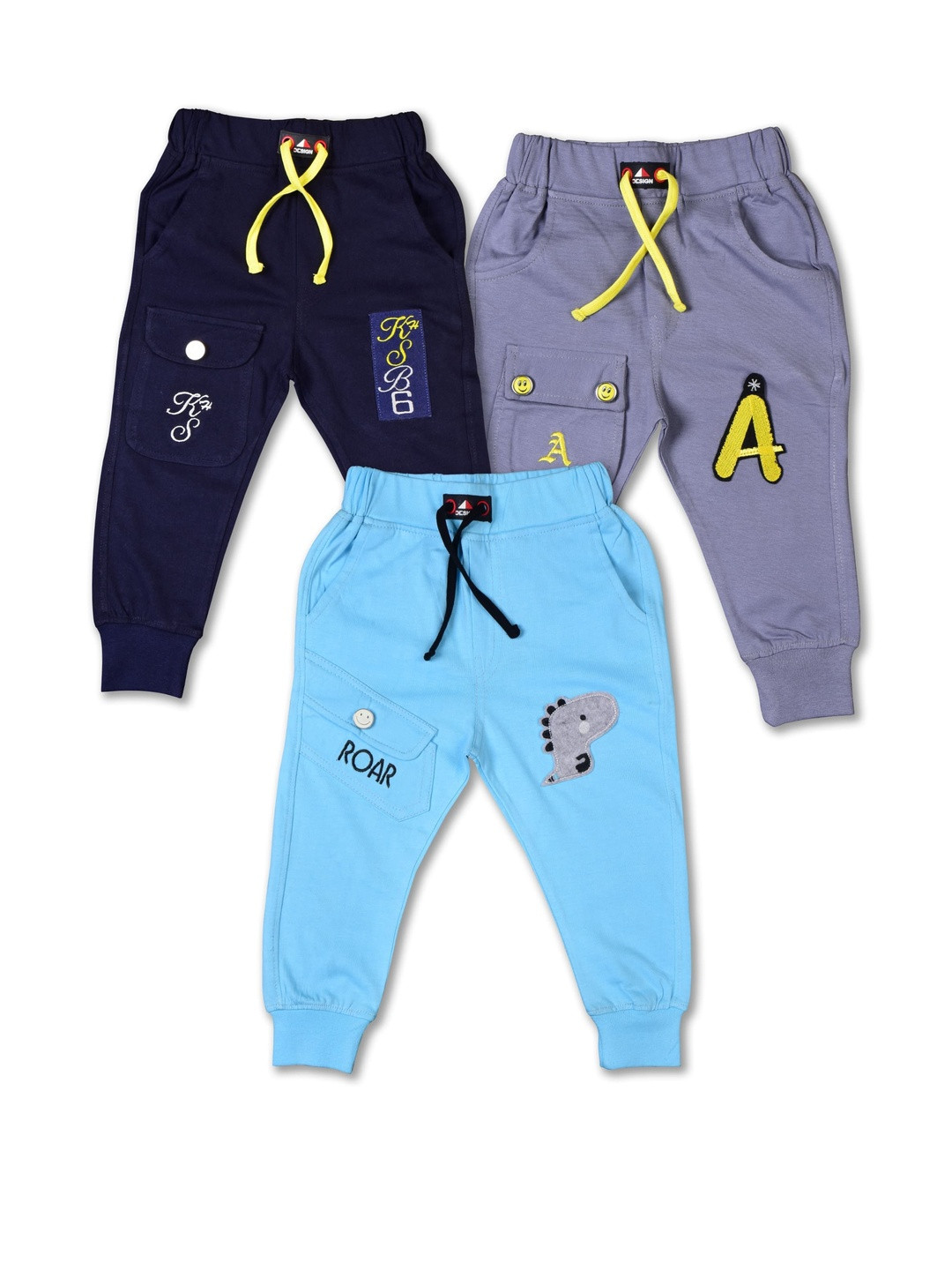 WORTON FASHION Pack Of 3 Boys Jogger Pants