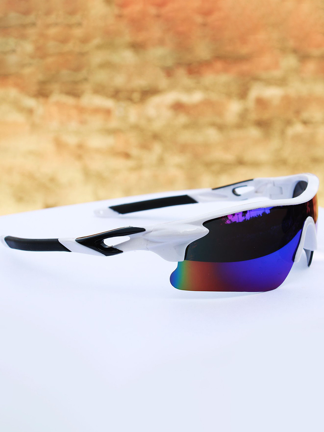 Jiebo Men Half Rim Sports Sunglasses with UV Protected Lens T20-101