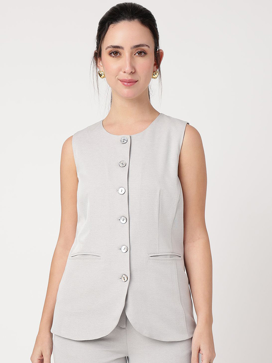 Strong And Brave Round Neck Waistcoat