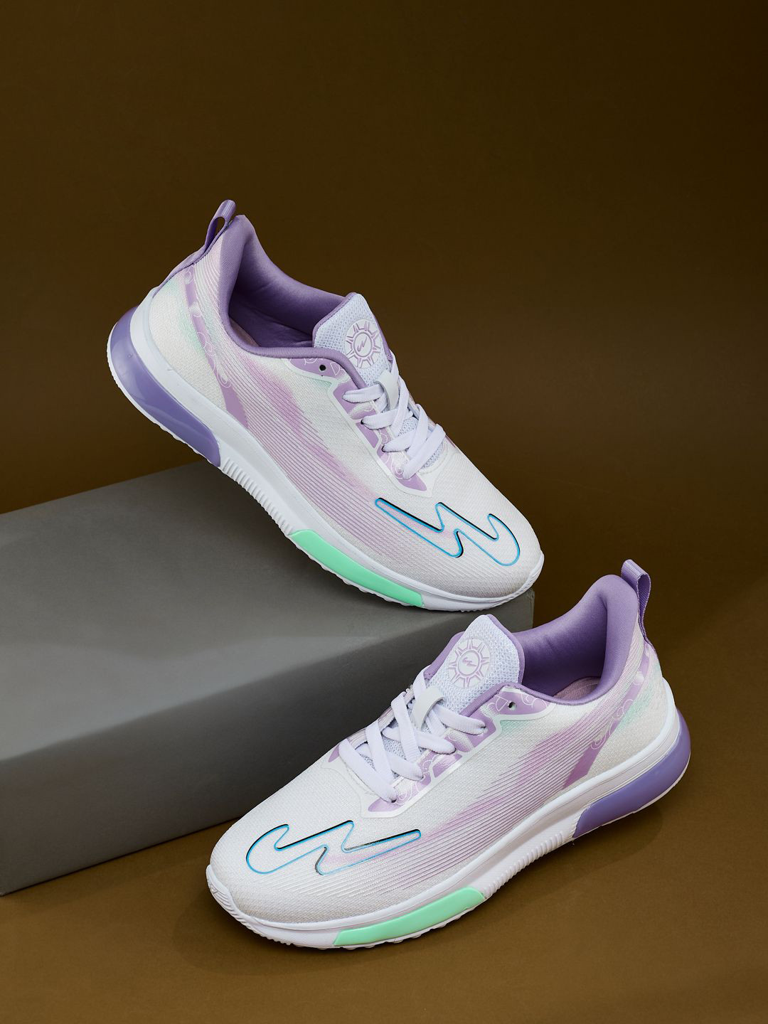 Campus FLYRO CH Kids Mesh Non-Marking Lace-Ups Running Shoes