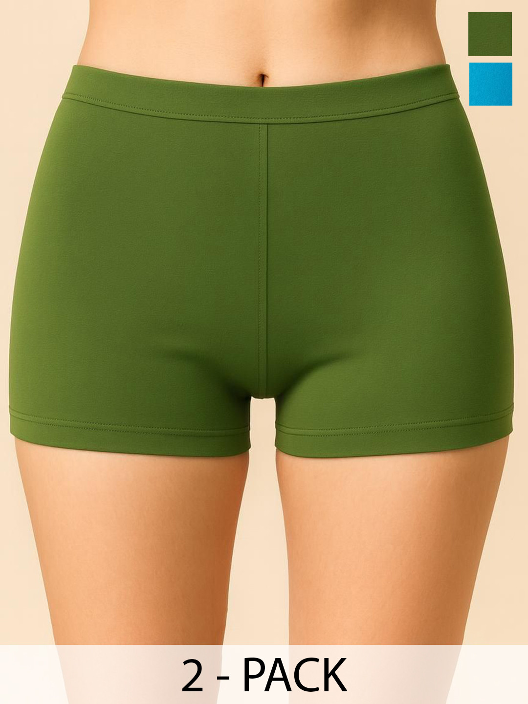 Apraa & Parma Pack of 2 Boy Short AP SBT-33 Sky Blue,D  Green XS-2-Sky Blue,D  Green