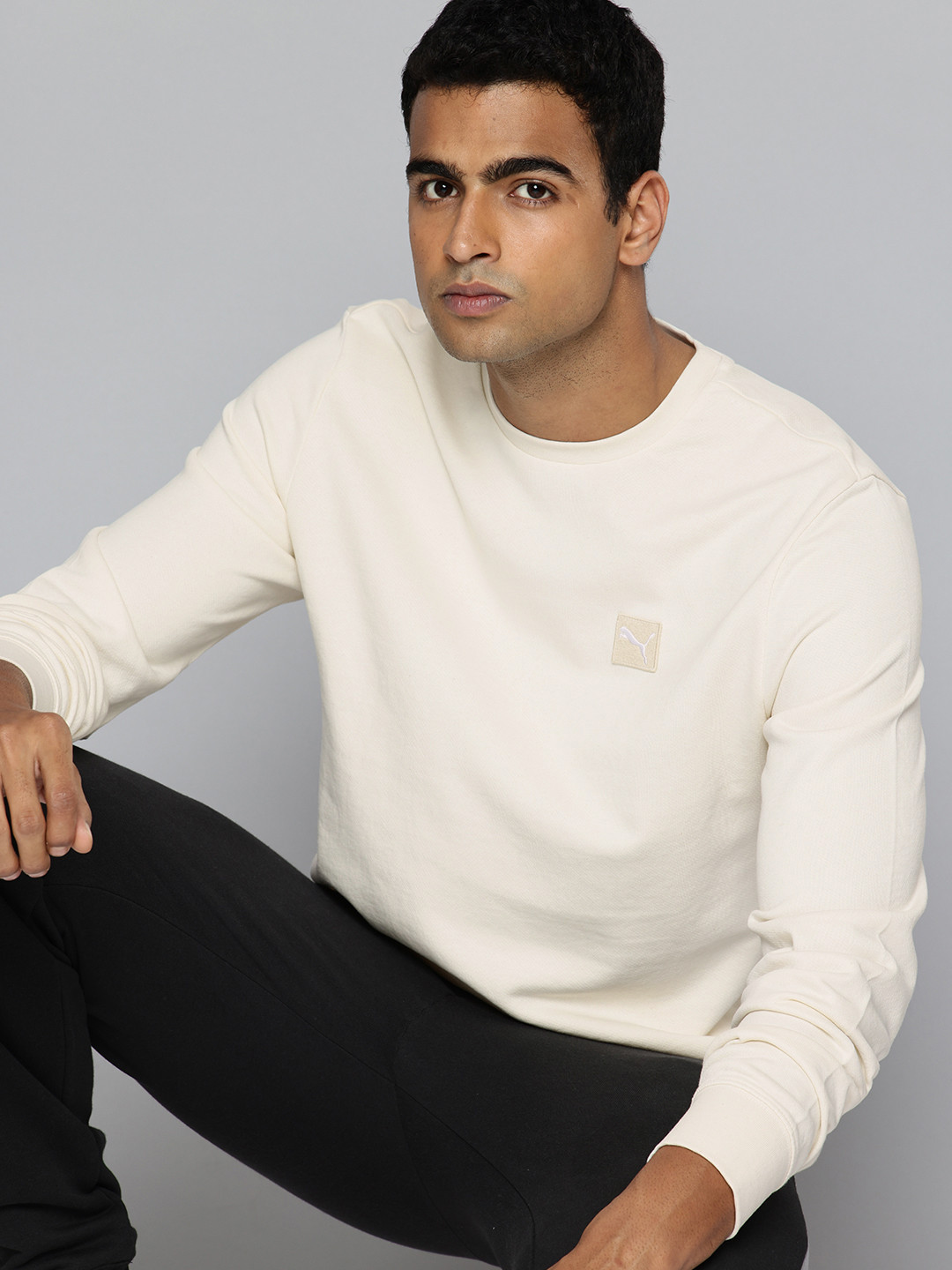 Puma Essentials Elevated Pure Cotton Pullover Sweatshirt