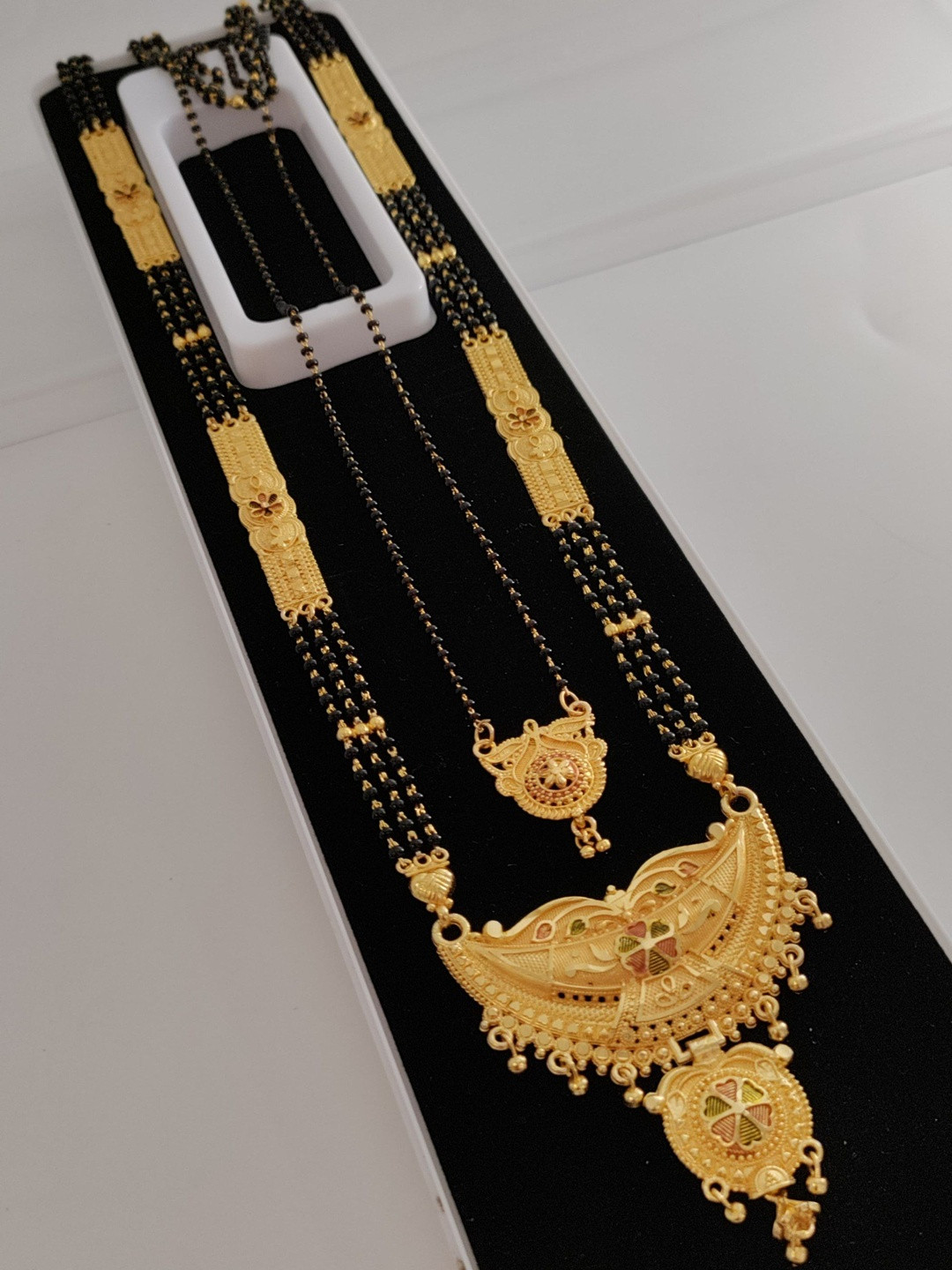 PC STAR Gold-Plated Artificial Beaded Mangalsutra