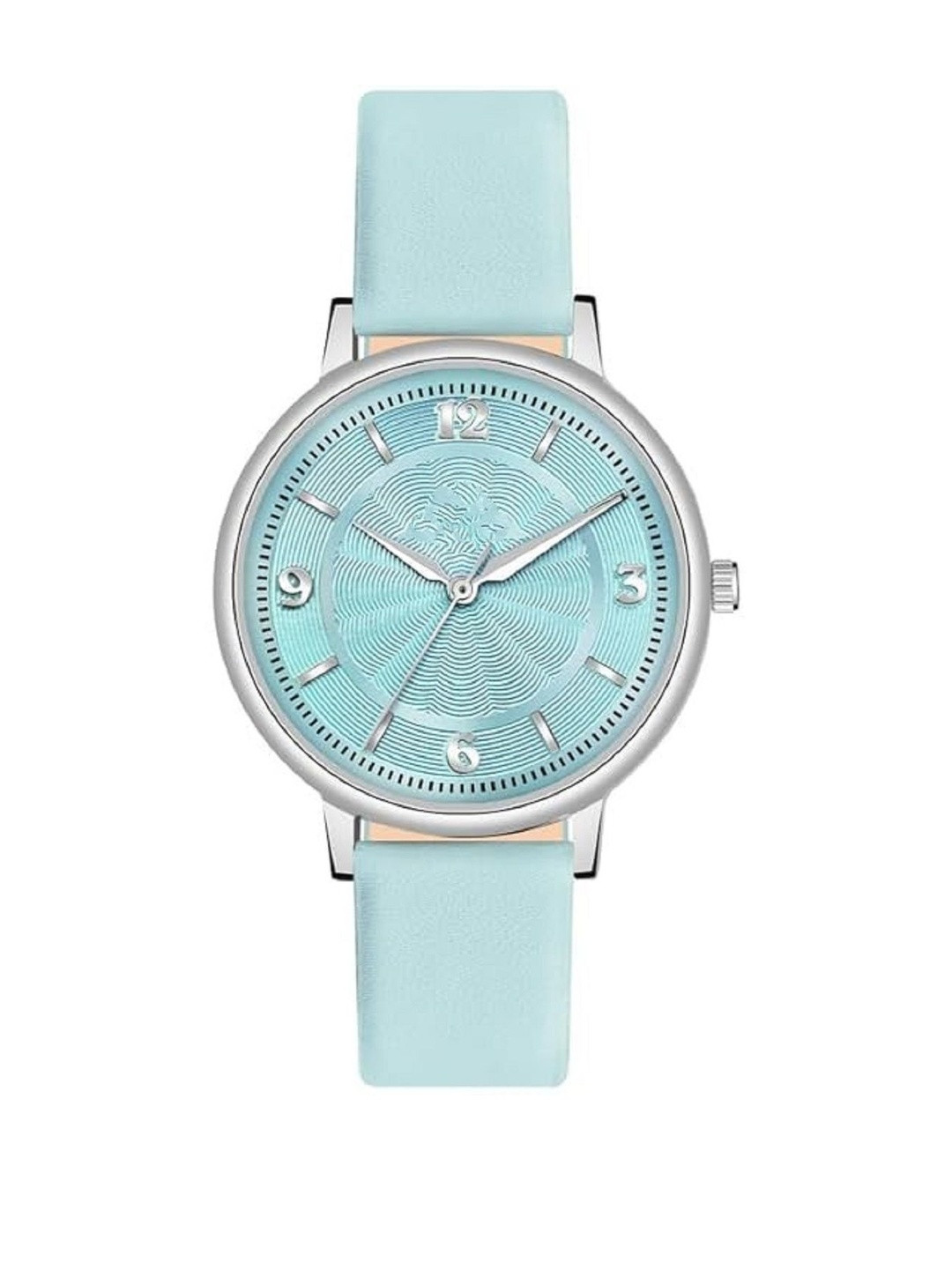 LAKSH Unisex Blue Analogue Dial & Leather Straps Watch