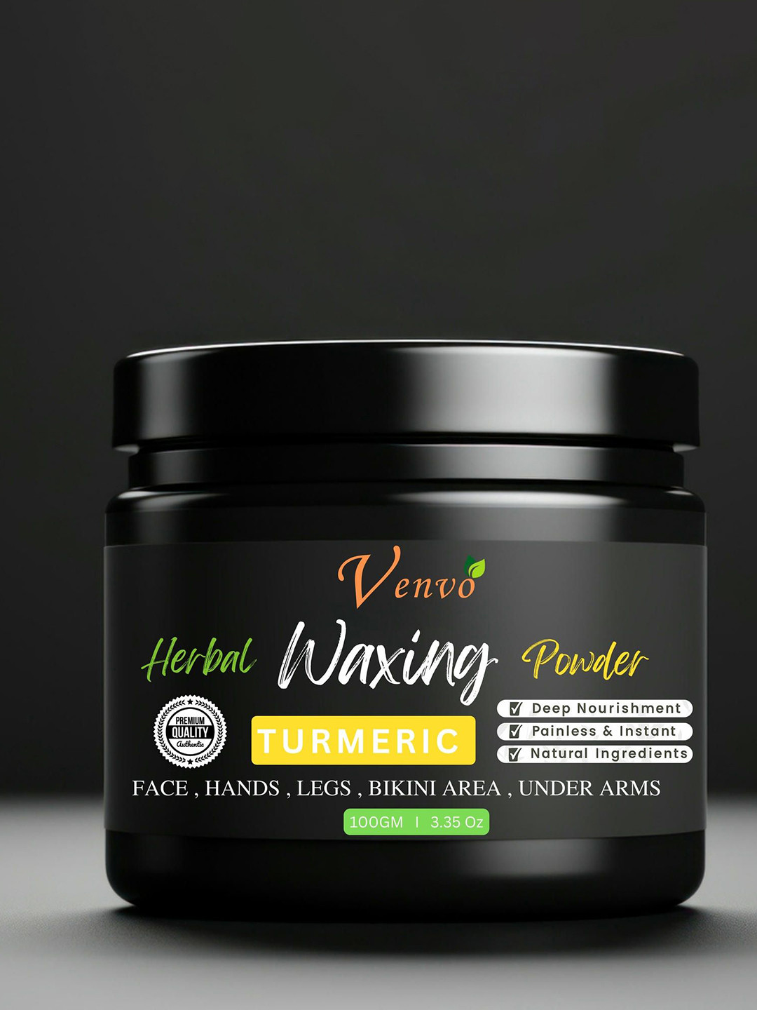 VENVO Organic Turmeric Hair Removal Wax Powder - 100 g