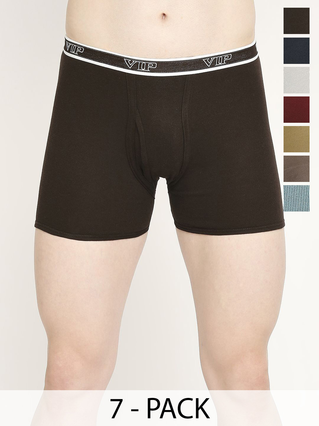 VIP Men Pack Of 4 Outer Elastic Cotton Trunk