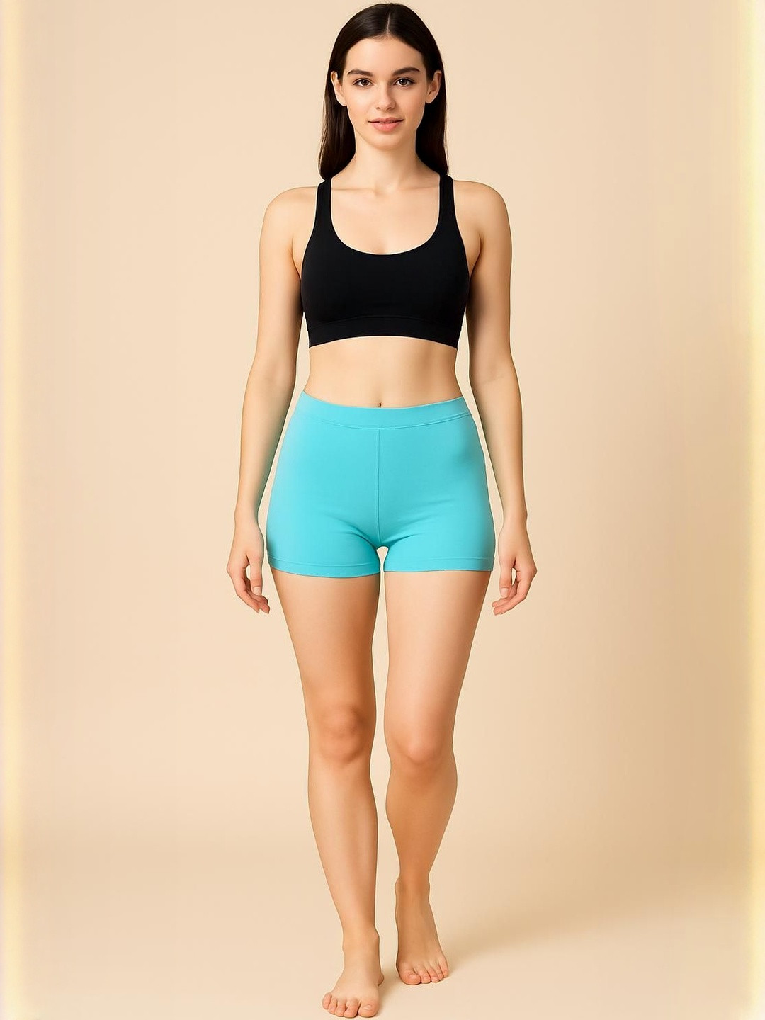 UllasPemium Women Solid Cotton Blend Boy Shorts Briefs