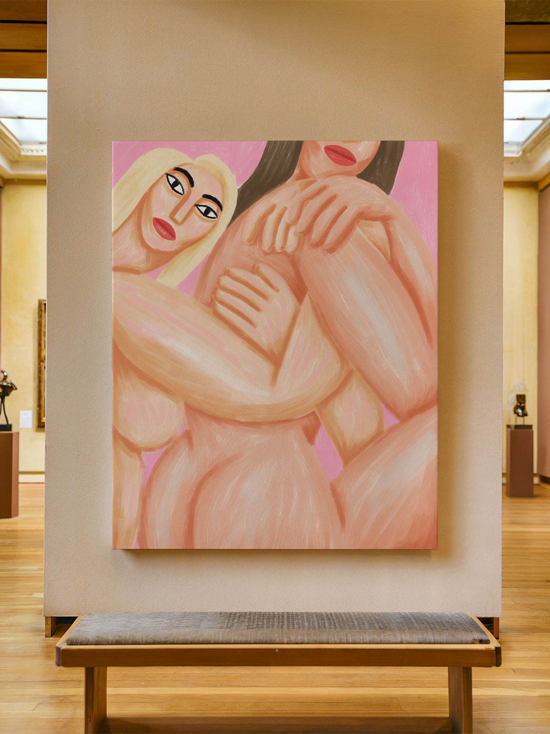 ASIAN MONK Single Piece Wood Wall Paintings