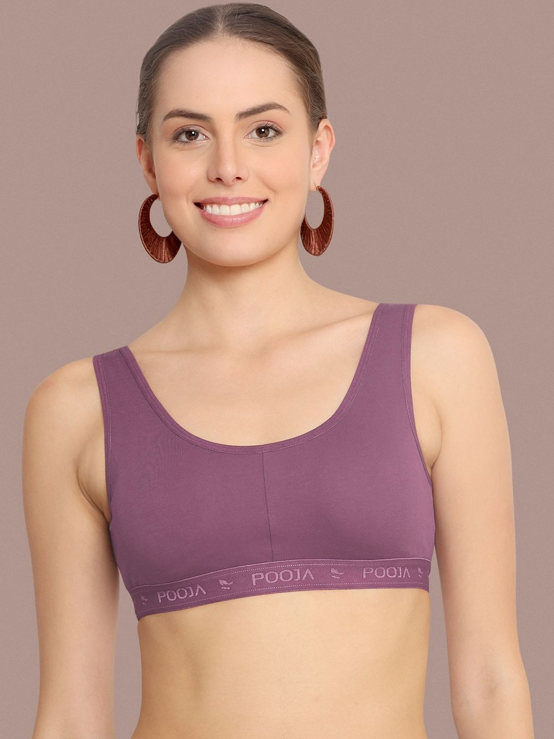 POOJA RAGENEE Purple Full Coverage Lightly Padded Bra