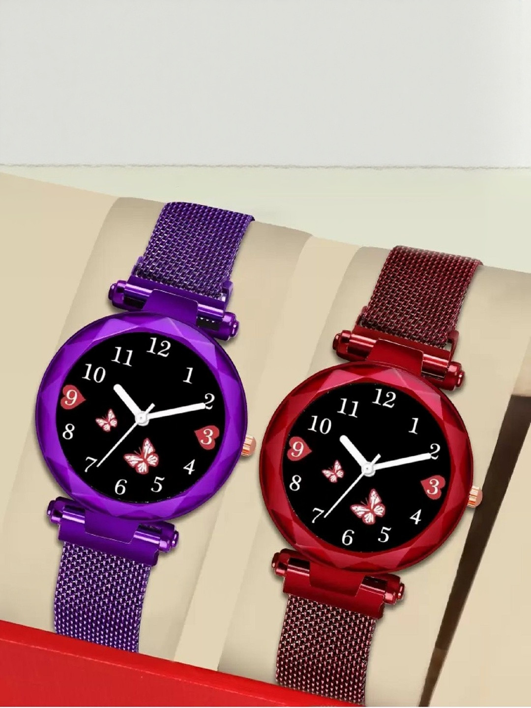 LAKSH Unisex Pack Of 2 analog watches